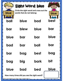 Find The Word blue